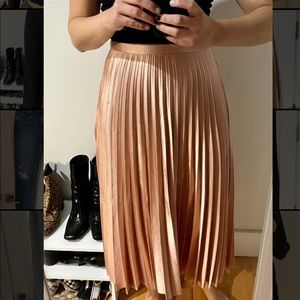 Pink/rose accordion skirt